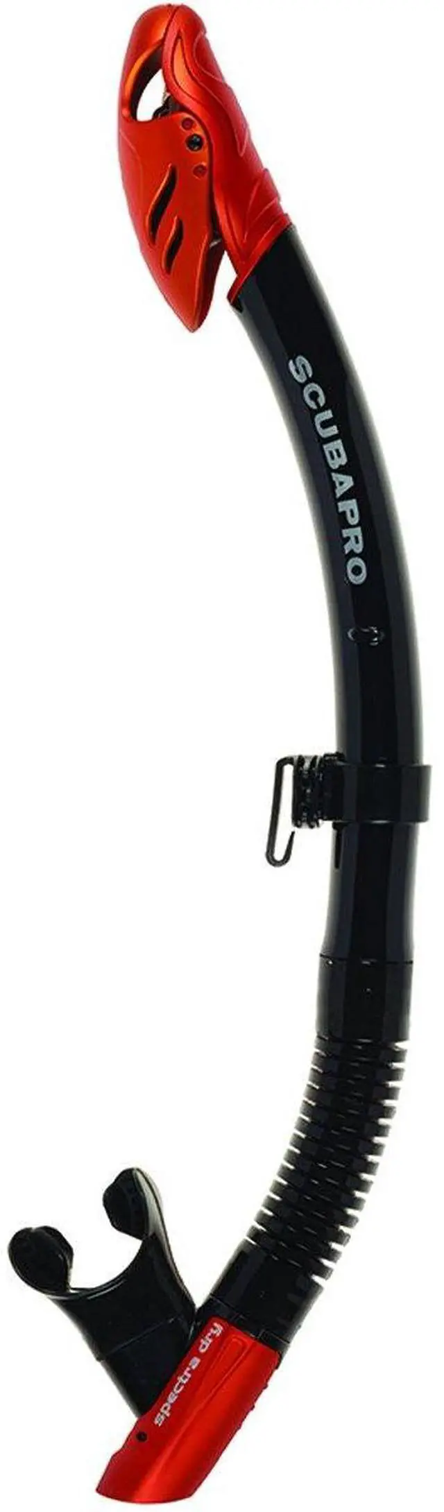 Main image of Spectra Dry Snorkel with Purge Valve, Flexible Lower Corrugated Tube, Regulator-Style Mouthpiece and Quick-Connect Clip