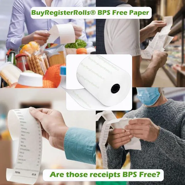 Alt view image 5 of 5 - Phenol Free Thermal Paper 3 1/8" x 230' ft (Also BPA & BPS Free - 50 Rolls) Climate Friendly Receipt Rolls fits all Clover POS Cash Register Printers SCP700 TSP100 from