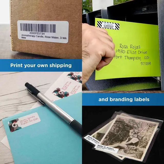 Alt view image 3 of 7 - Address Labels - 1.75 x 0.5 - Pack of 160,000 Labels, 2,000 Sheets - Inkjet/Laser Printer