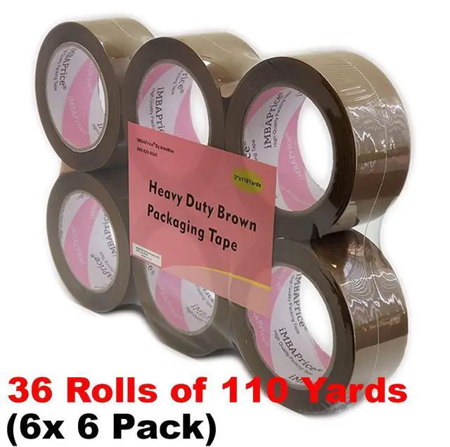Alt view image 4 of 7 - Sealing Tape - 1 Box of Premium (36 Roll of 110 Yards) 36x330 Feet Long 2" Wide Brown Shipping Packaging Tape