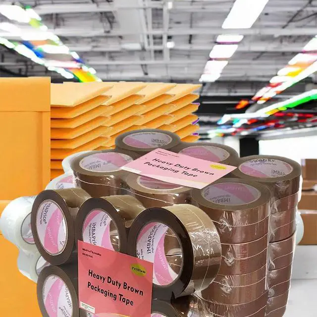 Alt view image 5 of 7 - Sealing Tape - 1 Box of Premium (36 Roll of 110 Yards) 36x330 Feet Long 2" Wide Brown Shipping Packaging Tape