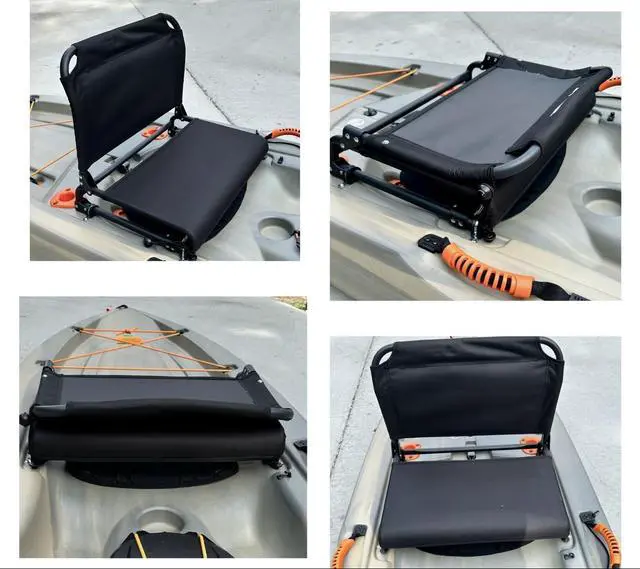 Main image of Kayak Seat Replacement Upgrade Kit for Tamarack Tahoma Tioga Spitfire Kenai - Foldable Back Support with Cushioned Base - Seat and All Hardware