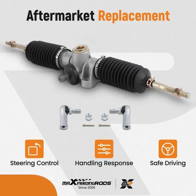 Alt view image 4 of 7 - Golf Cart Steering Gear Box Assembly, Steering Rack & Pinion for Club Car Precedent Gas and Electric Golf Carts 2004 & up, 102288601, 103679701