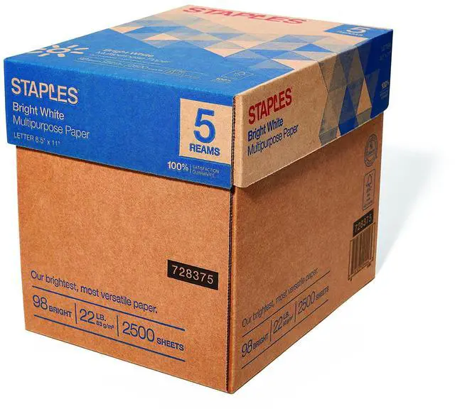 Main image of 8.5 x 11-Inch Multipurpose Paper, 22 lbs., 98 Brightness, 2500/Carton, For Office, School & Home