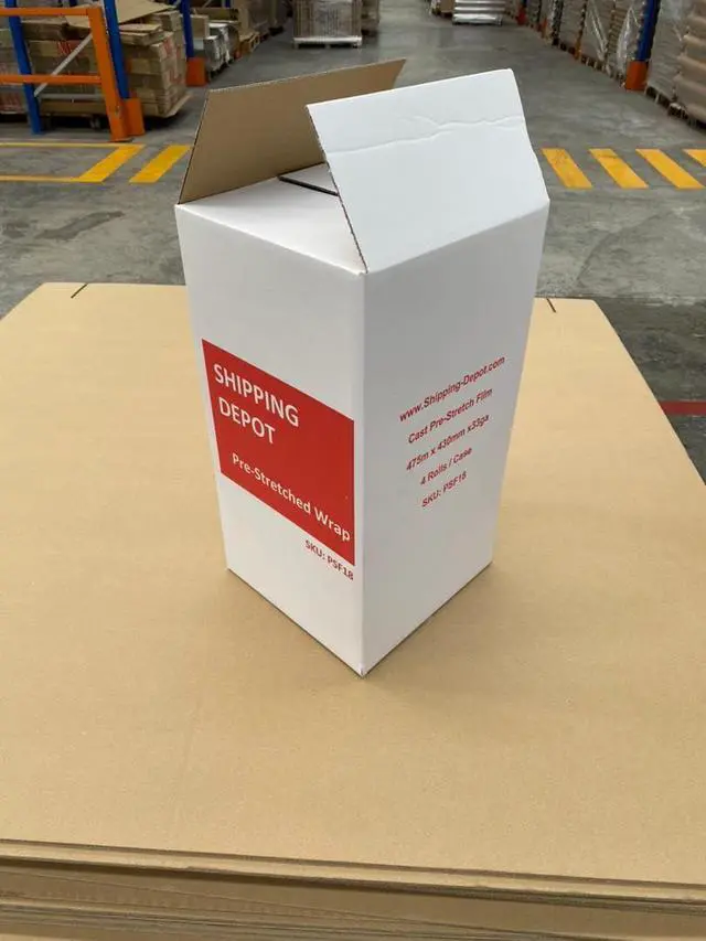 Alt view image 2 of 5 - 8 Rolls 18" x 1500 FT Pre-Stretched Stretch Wrap 33 Gauge (80G Equivalent) Clear Hand Shrink Pallet Wrap Film for Moving and Warehouse