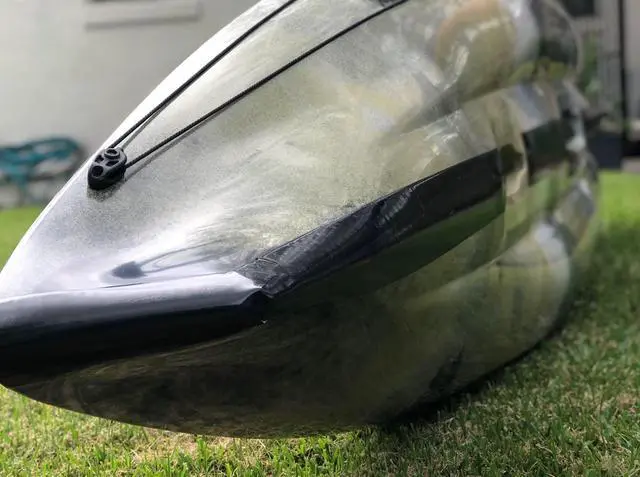 Alt view image 3 of 6 - Kayak Keel Guard 4" Width Black Kayak Canoe Protective Guard Abrasion Resistance