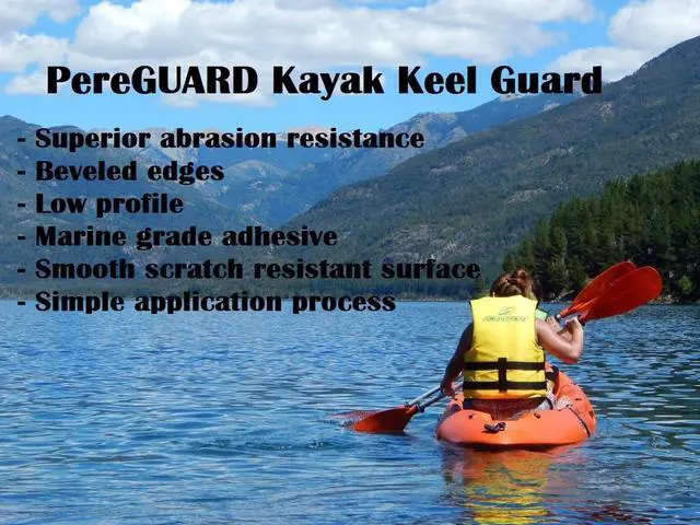 Alt view image 5 of 6 - Kayak Keel Guard 4" Width Black Kayak Canoe Protective Guard Abrasion Resistance