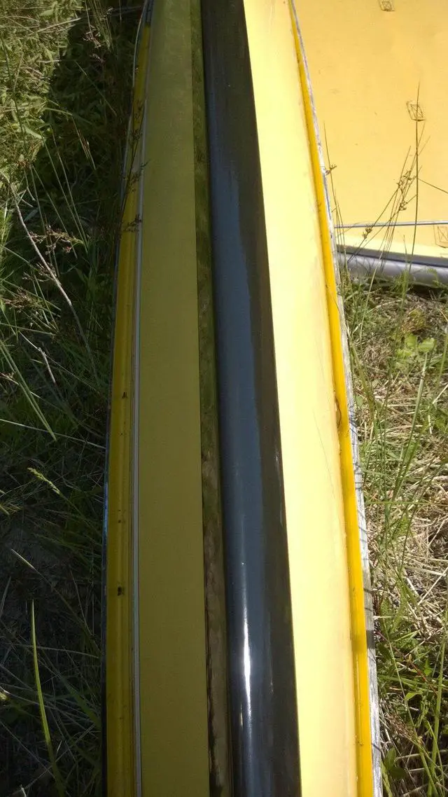 Alt view image 6 of 6 - Kayak Keel Guard 4" Width Black Kayak Canoe Protective Guard Abrasion Resistance