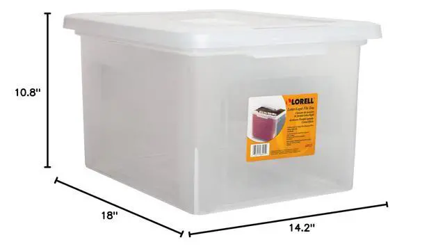 Alt view image 4 of 4 - Storage Case File Box, Clear (LLR68925CT)