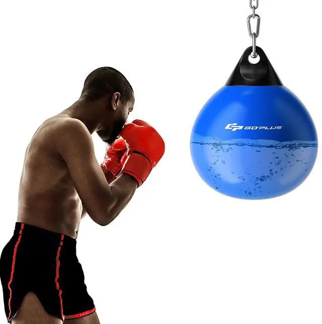 Main image of Water Aqua Bag, 21'' 180 Pound /18 110 Pound Heavy Punching Bag with Adjustable Metal Chain, Water Injection Hose, Boxing Training Bag for Adults Fitness, MMA