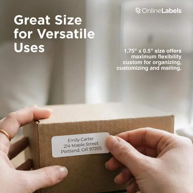 Alt view image 4 of 7 - Address Labels - 1.75 x 0.5 - Pack of 160,000 Labels, 2,000 Sheets - Inkjet/Laser Printer