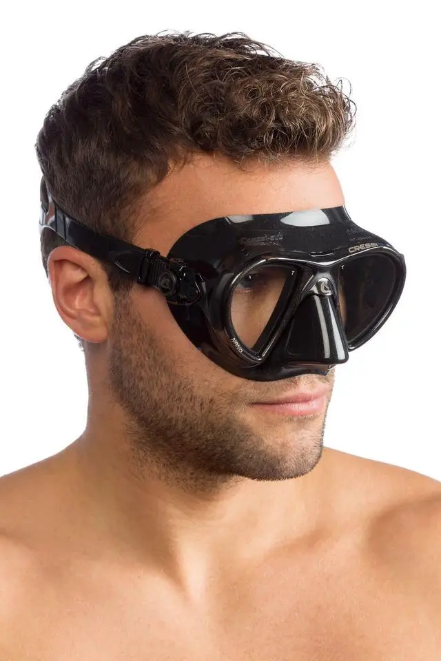 Alt view image 6 of 6 - Low Volume Adult Mask for Scuba, Freediving, Spearfishing - Nano Made in Italy