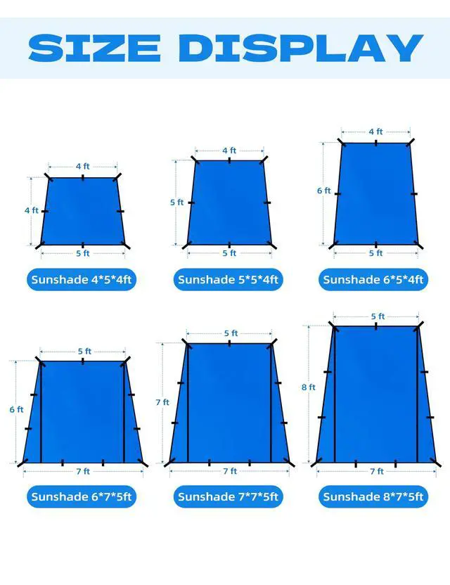 Alt view image 2 of 7 - Sunshade for Fishing Boats Shade Canopy Waterproof Durable 1200D Polyester Sun Shade Foldable Umbrella for Protection, 8 * 7 * 5ft