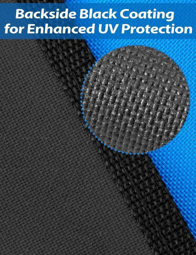 Alt view image 4 of 7 - Sunshade for Fishing Boats Shade Canopy Waterproof Durable 1200D Polyester Sun Shade Foldable Umbrella for Protection, 8 * 7 * 5ft
