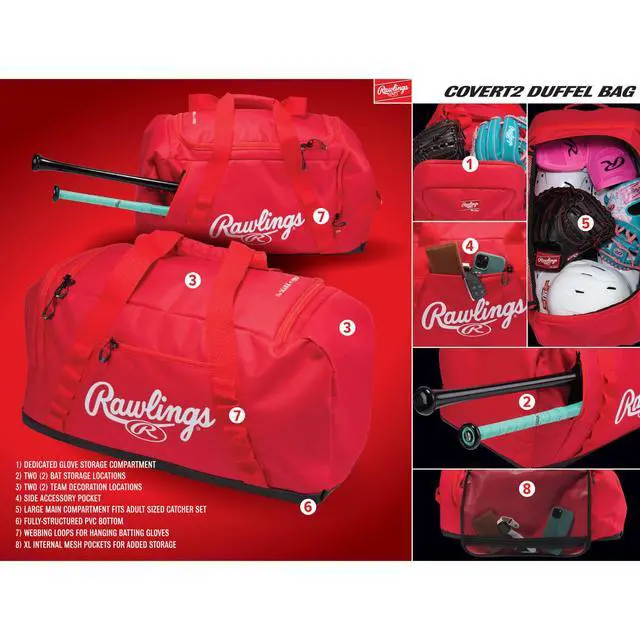 Alt view image 2 of 7 - Covert2 Duffel Equipment Bag | Baseball/Softball | Multiple Colors