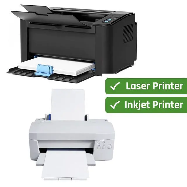 Alt view image 5 of 6 - Printable White Sticker Labels, 1000 Sheets 8.5" x 11" Full Sheet Label Stickers Paper for Laser & Inkjet Printer - Matte, 1000 Labels | Printable White Sticker Labels - Matte, 1000 Sheets 1000 Labels