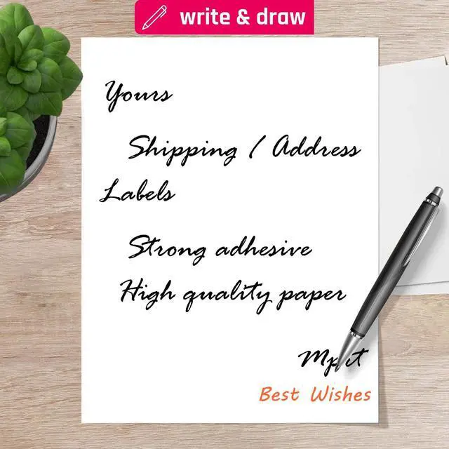 Alt view image 4 of 6 - Printable White Sticker Labels, 1000 Sheets 8.5" x 11" Full Sheet Label Stickers Paper for Laser & Inkjet Printer - Matte, 1000 Labels | Printable White Sticker Labels - Matte, 1000 Sheets 1000 Labels