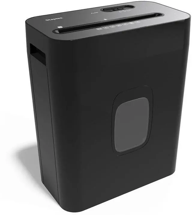 Main image of 12-Sheet Cross-Cut Paper Shredder, Shreds Credit Cards/, Quiet Home Office Paper Shredder, Auto Start/Stop, Anti-Jam, 4.25 Gallon, Black