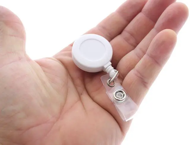 Alt view image 4 of 6 - Bulk 100 Pack - Premium Retractable ID & Key-Card Badge Reels with Secure Metal Belt Clip and 34 Pull by