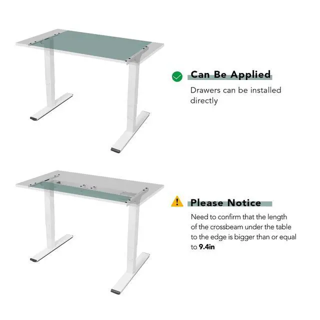 Alt view image 7 of 7 - Under Desk Drawer, Steel Drawer for Desk Slide-Out, Under Table Mounted Drawer, Standing Workstation Storage Attachment for Office Home - 17.7 Width, Black