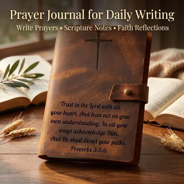 Alt view image 7 of 7 - Personalized Leather Journal Custom Engraved Refillable A5 Leather Notebook for Men & Women Vintage Writing, Travel & Prayer Journal Gift Customized Journals & Notebooks