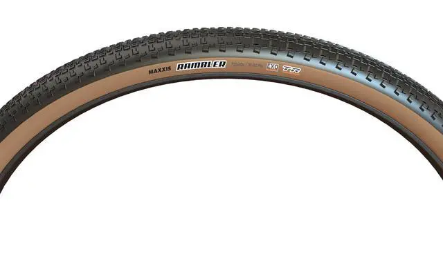Alt view image 3 of 6 - Rambler | Dual Compound - EXO | Tubeless Gravel Tire | Ramped Center Tread Rolls Fast on Hardpack, EXO Cut/Abrasion Protection, Tubeless Ready, 120 TPI Casing