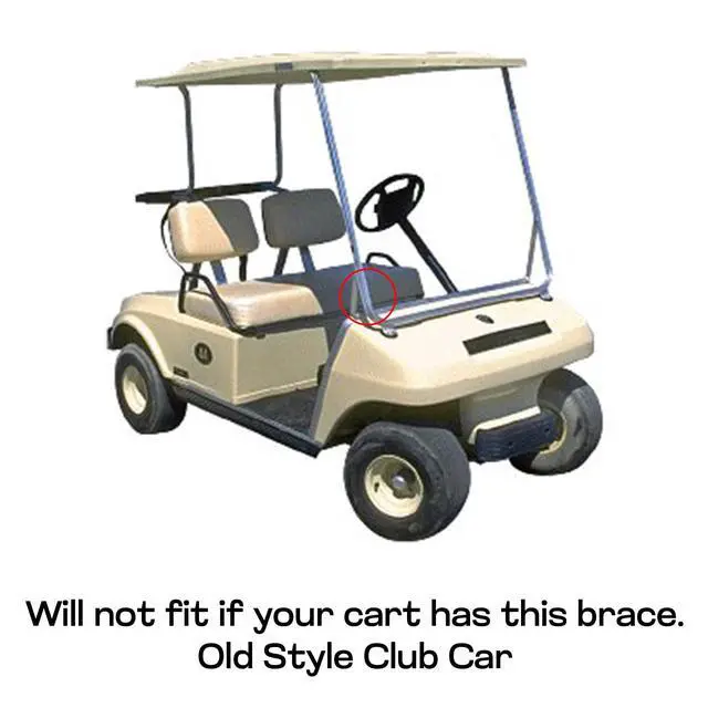 Alt view image 4 of 7 - Huskey Golf Cart Front Basket Storage Basket Dash Basket Compatible W/EZGO TXT/RXV,Club Car DS (2000.5+) Precedent/Tempo/Onward,Yamaha G29 Drive2 2007+ One Piece Solid Design & Larger Compartments
