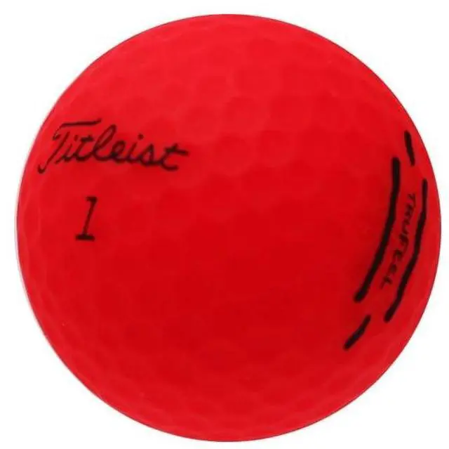Main image of Titleist TruFeel Golf Balls, Matte Red | Choose Your Pack Size, Available in 12, 24, 36, 48, or 100 Golf Ball Quantities