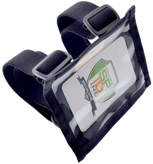 Main image of 5 Pack - Ultimate Military Armband ID Badge Holder - Heavy Duty Nylon I.D Card Holder with Two Adjustable Elastic Bands - Made in The USA