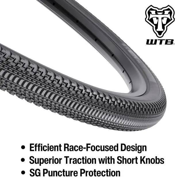 Alt view image 2 of 7 - Vulpine Gravel Bike Tire (700c) Tubeless Folding - Light Fast Rolling for Races (Black/Tan, Optional SG Puncture Protection)