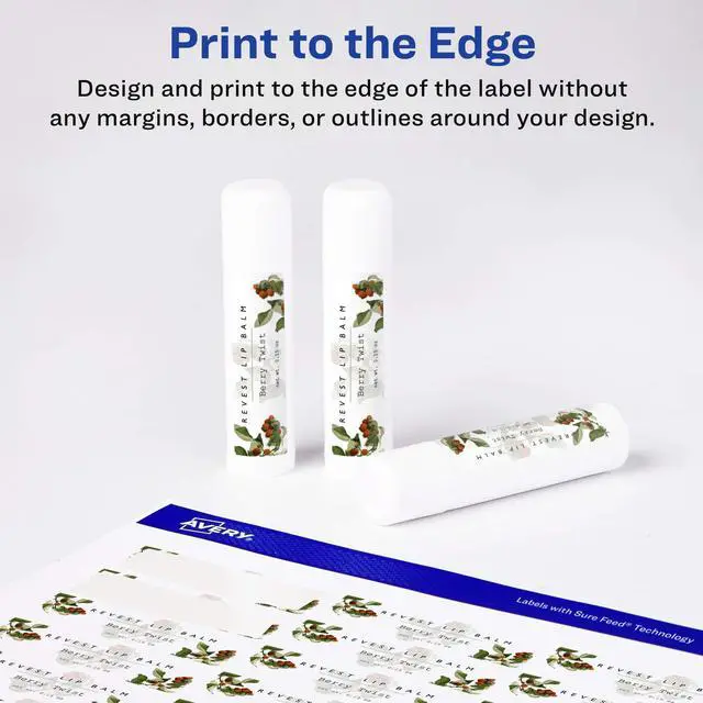 Alt view image 3 of 7 - Matte White Rectangle Labels, Sure Feed Technology, 1" x 1.5", 8,000 Matte White Printable Labels
