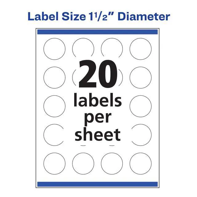 Alt view image 7 of 7 - Glossy Clear Round Labels, Sure Feed Technology, 1.5" Diameter, 1,000 Glossy Clear Labels, Print-to-The-Edge, Laser/Inkjet Printable