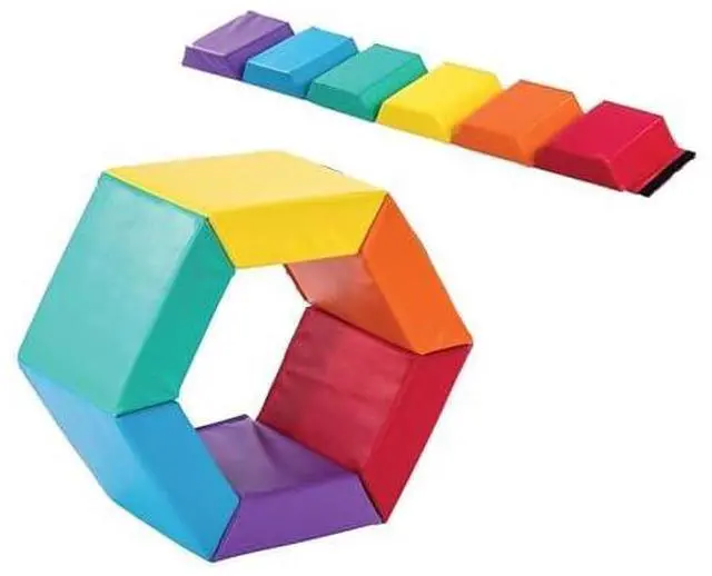 Main image of Tumbling Mat for Kids - Gymnastics Mat - Folding Exercise Tumble Mat for Home Gyms