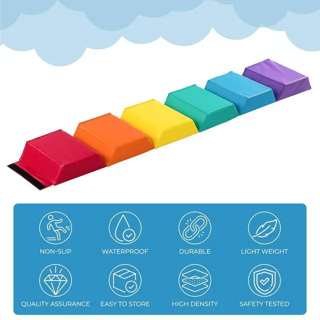 Alt view image 4 of 4 - Tumbling Mat for Kids - Gymnastics Mat - Folding Exercise Tumble Mat for Home Gyms
