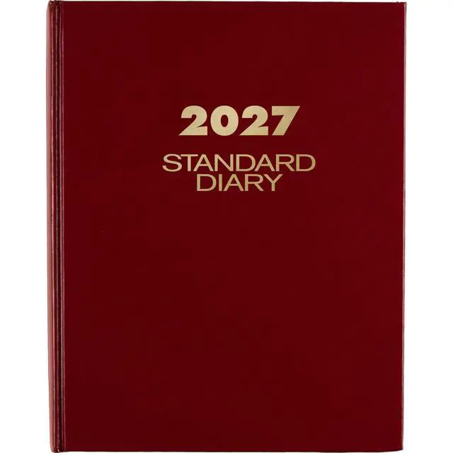 Alt view image 7 of 7 - 2027 Daily Planner, Standard Diary, 7.5" x 9.5" Journal, Hardcover, Red (SD3741327)