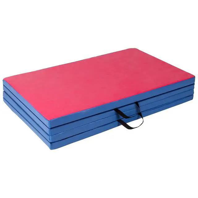 Alt view image 4 of 7 - 4'x8'x2 Thick Folding Gymnastics Exercise Mat Aerobics Stretching Yoga Mats