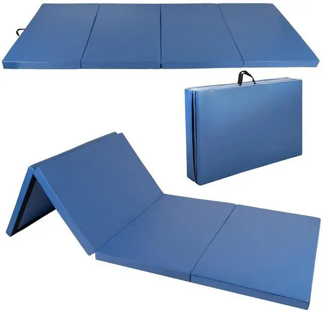 Main image of 4'x8'x2 Thick Folding Gymnastics Exercise Mat Aerobics Stretching Yoga Mats