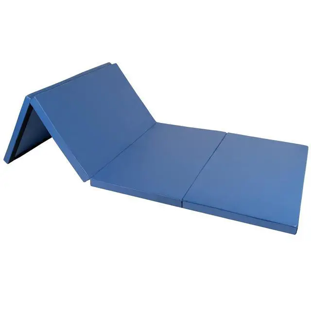 Alt view image 5 of 7 - 4'x8'x2 Thick Folding Gymnastics Exercise Mat Aerobics Stretching Yoga Mats