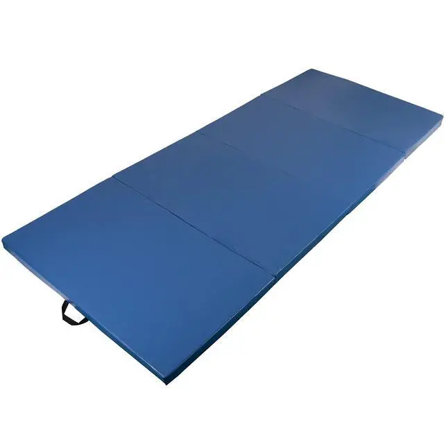 Alt view image 7 of 7 - 4'x8'x2 Thick Folding Gymnastics Exercise Mat Aerobics Stretching Yoga Mats