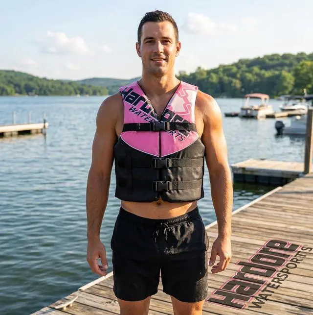 Alt view image 5 of 7 - 2 Pack Hardcore Coast Guard Type III PFD for Adults; Life Jacket Paddle Vest for Adults; Life Vest Flotation Device; Jet ski, Wakeboard, Kayak; Extra Life Jacket for Pontoon Boat