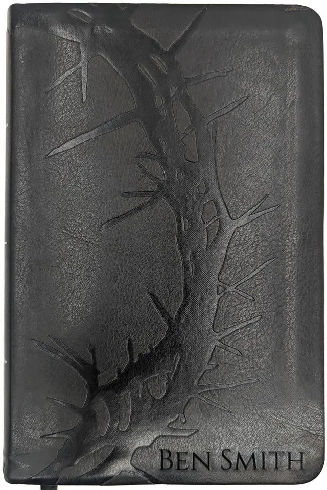 Main image of Personalized KJV Large Print Personal Size Reference Bible | Custom Engraved Name with Crown of Thorns | Easy-to-read Study Bible | Christian Gift for Men, Women, and Kids (Personalized Name)