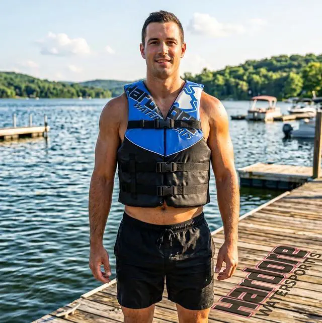 Alt view image 5 of 7 - 2 Pack Hardcore Coast Guard Type III PFD for Adults; Life Jacket Paddle Vest for Adults; Life Vest Flotation Device; Jet ski, Wakeboard, Kayak; Extra Life Jacket for Pontoon Boat
