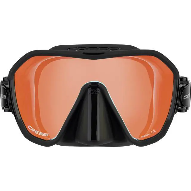 Alt view image 4 of 7 - Adult Frameless Diving Mask - Wide View Mono Lens - Low Internal Volume - Pure Soft Silicone - Z2S: Designed in Italy by