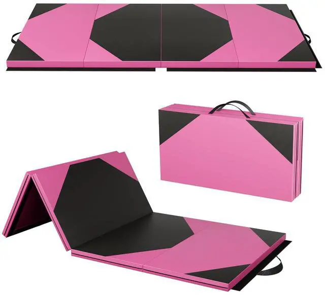 Main image of 4'x8'x2 Thick Folding Gymnastics Exercise Mat Aerobics Stretching Yoga Mats
