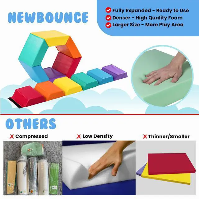 Alt view image 3 of 4 - Tumbling Mat for Kids - Gymnastics Mat - Folding Exercise Tumble Mat for Home Gyms