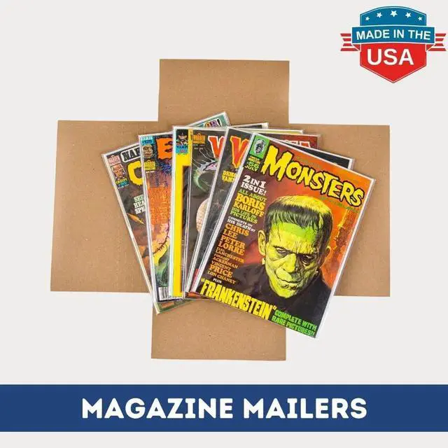 Alt view image 3 of 7 - Gemini Magazine and Comic Book Mailers for Shipping (8.5x11x2 25 Mailers + 50 Fillers) | Protective Fillers for Extra Support | US-Made, Expandable, Great for Shipping Documents, Photos & More