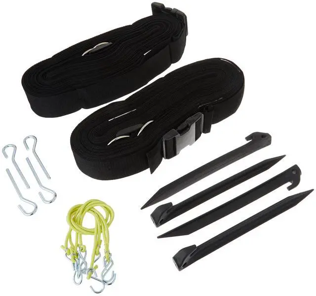 Main image of Outdoor Volleyball Boundary Webbing with Ground Stakes
