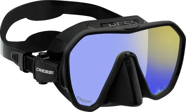 Alt view image 2 of 7 - Adult Frameless Diving Mask - Wide View Mono Lens - Low Internal Volume - Pure Soft Silicone - Z2: Designed in Italy by