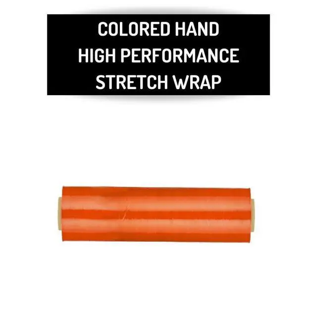 Alt view image 4 of 7 - PSBM Tinted Orange Plastic Stretch Film/Wrap 18" x 1500' 47 GA 4 Rolls | Stretch Wrap, Heavy Duty Plastic Film, Industrial Strength Shrink Packaging for Moving, Packing, Shipping, Warehouse Storage