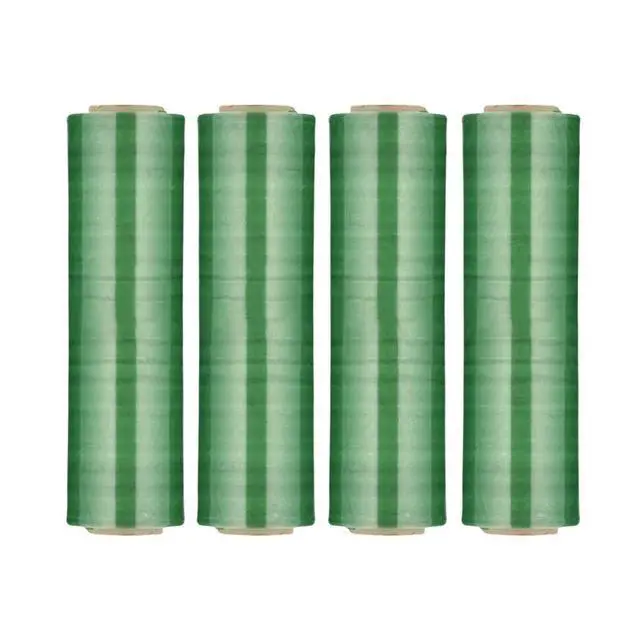 Alt view image 2 of 7 - PSBM Tinted Green Plastic Stretch Film/Wrap 18" x 1500' 47 GA 4 Rolls | Stretch Wrap, Heavy Duty Plastic Film, Industrial Strength Shrink Packaging for Moving, Packing, Shipping, Warehouse Storage
